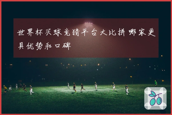 世界杯买球竞猜平台大比拼 哪家更具优势和口碑